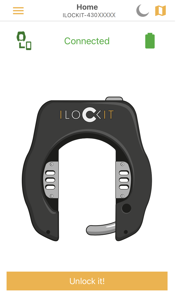 Unlock I LOCK IT using the app